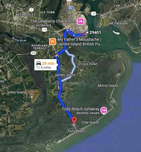 25 minutes to charleston min